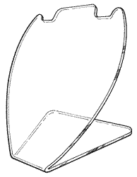 A graphic of an acrylic display mount